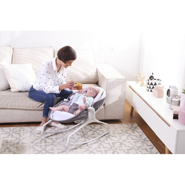 TINY LOVE Lehátko kolíska 3v1 Heather Grey, 0m+, do 9 kg