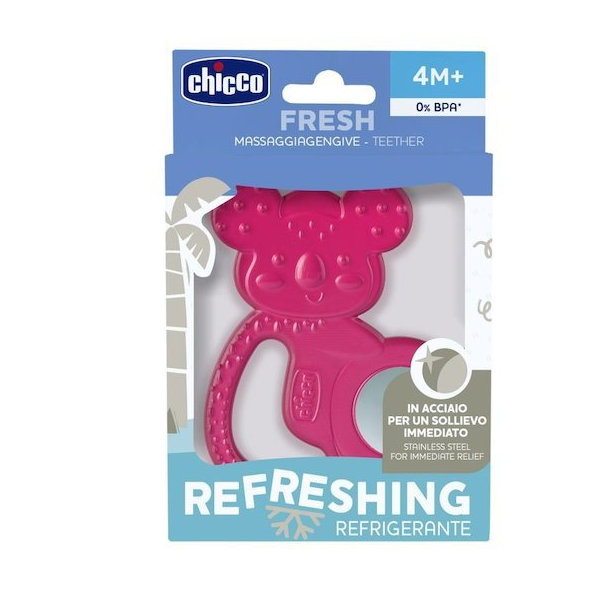 CHICCO Hryzačka chladiaca Fresh Koala ružová 4m+