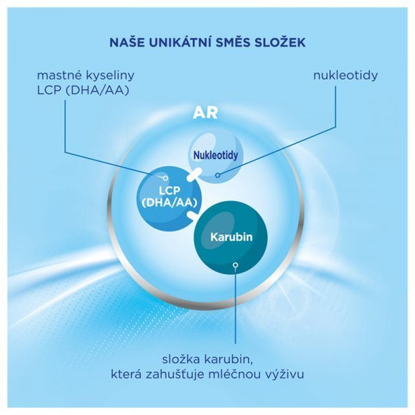 NUTRILON 1 AR špeciálne počiatočné mlieko pri grckaní (od narodenia), 800 g