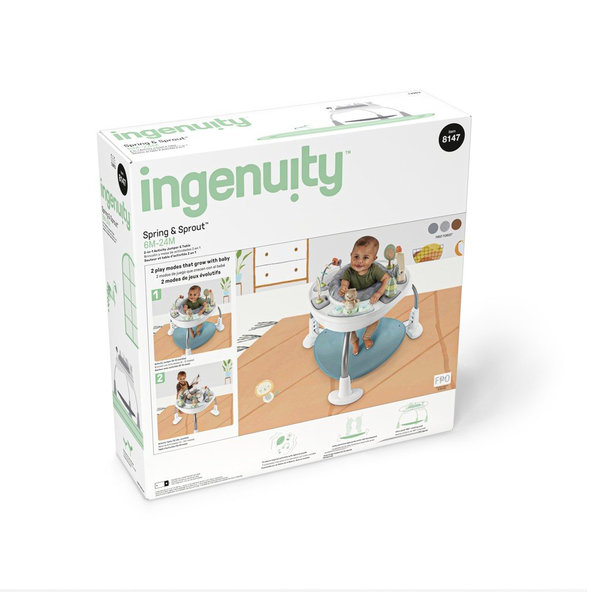 INGENUITY Aktívne centrum 2v1 Spring & Sprout™ 6m+ do 11 kg