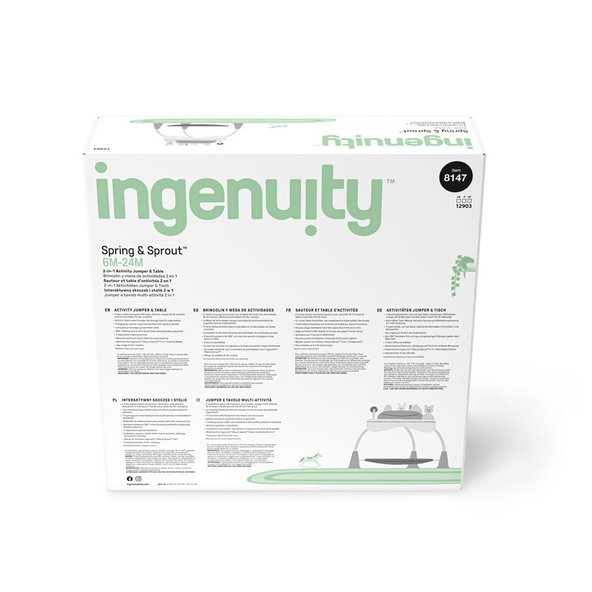 INGENUITY Aktívne centrum 2v1 Spring & Sprout™ 6m+ do 11 kg