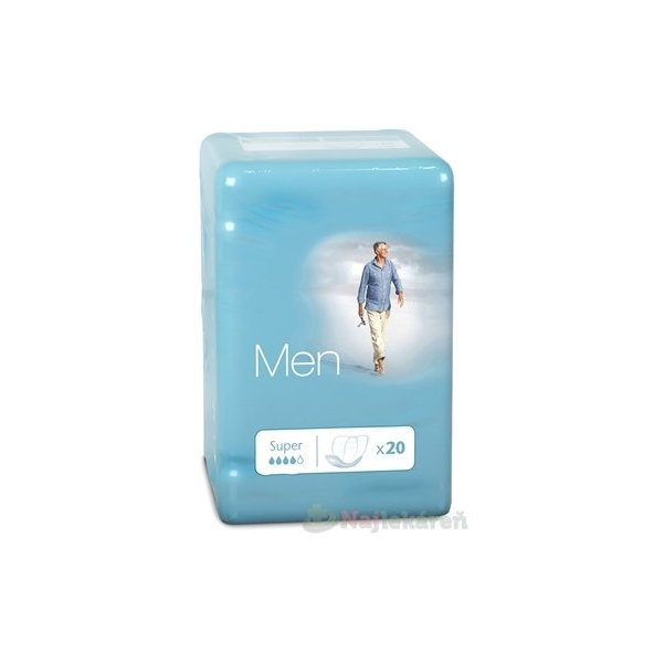 AMD Men Super, inkontinenčné vložky pre mužov, 1x20 ks