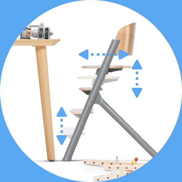 KINDERKRAFT Stolička jedálenská LIVY Oak