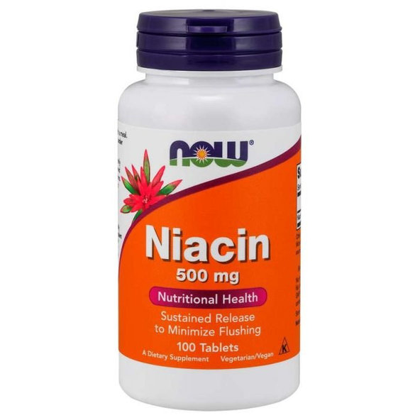 Niacín 500 mg - NOW Foods, 100tbl