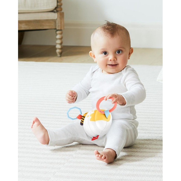SKIP HOP Hračka na C krúžku vibrujúca ABC & Me Beehive Jitter 0m+