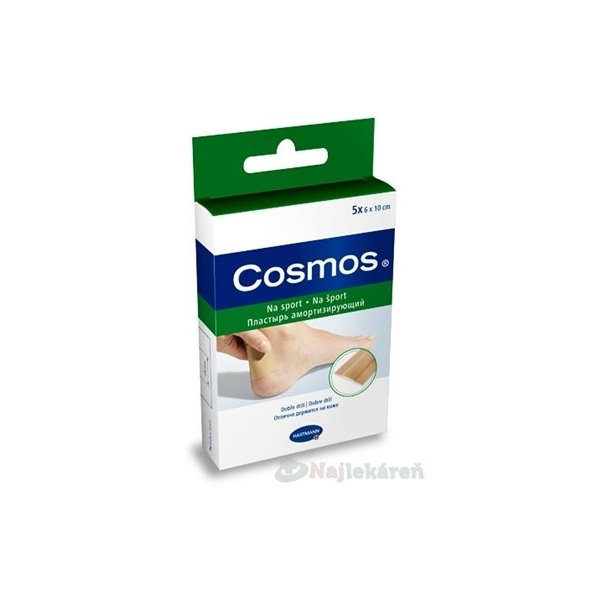 COSMOS Na šport náplasť na rany flexibilná (6x10 cm)  5ks