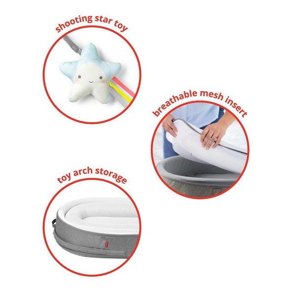 SKIP HOP Hniezdo pre bábätko Grey Melange 0m+