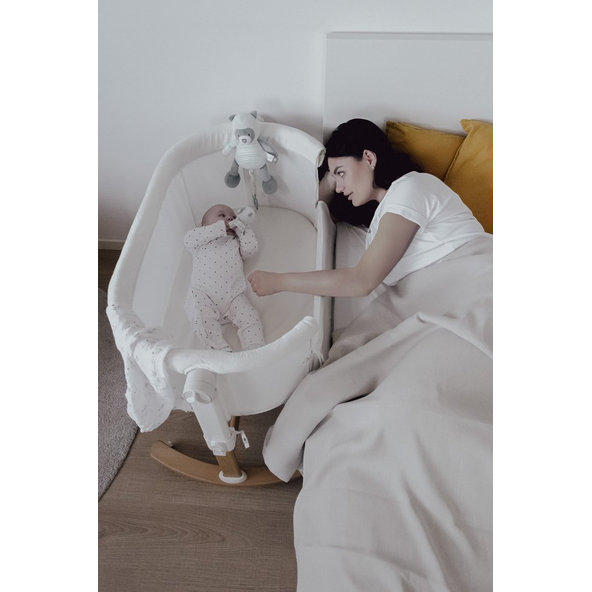 PETITE&MARS Postieľka detská polohovateľná s funkciou kolísky Glory 2v1