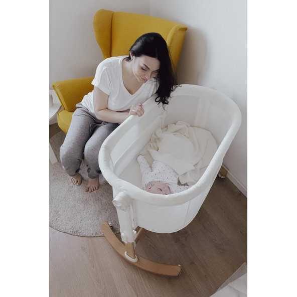 PETITE&MARS Postieľka detská polohovateľná s funkciou kolísky Glory 2v1