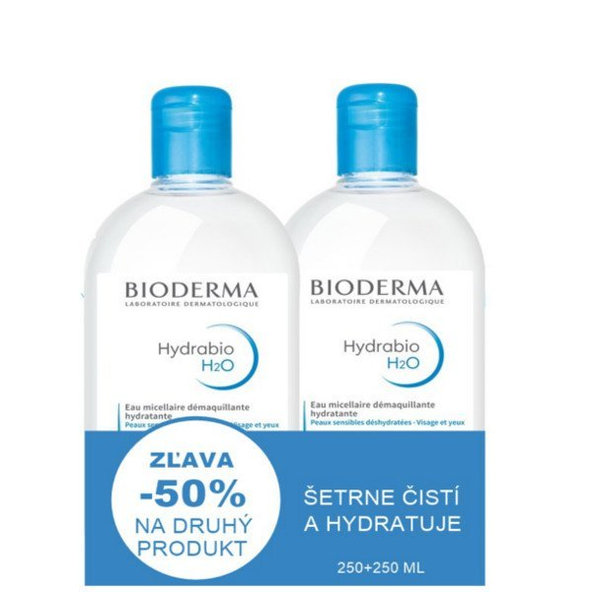 BIODERMA Hydrabio H2O micelárna voda 250 + 250ml
