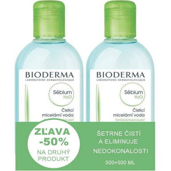 BIODERMA Sébium H2O micelárna voda 500 + 500ml