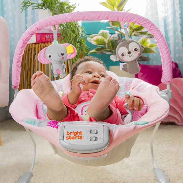 BRIGHT STARTS Lehátko vibrujúce s melódiou Rosy Vines™  0m+, do 9 kg