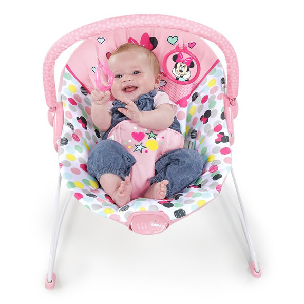 DISNEY BABY Lehátko vibrujúce Minnie Mouse Spotty Dotty 0 m+, do 9 kg