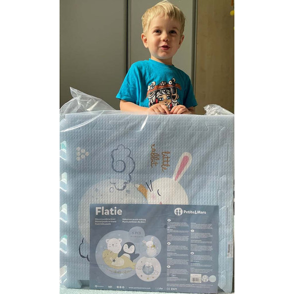 PETITE&MARS Podlahové skladacie puzzle Flatie 116x174x1,5 cm, 6 ks