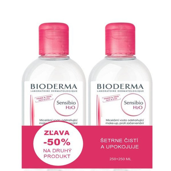 BIODERMA Sensibio H2O micelárna voda 250 + 250ml