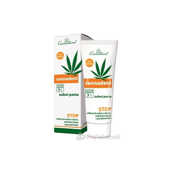 Cannaderm Cannadent – ošetrujúca zubná pasta 75g