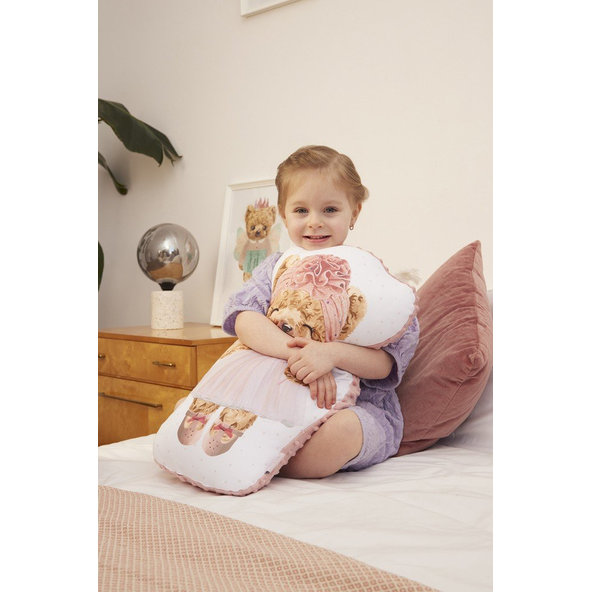 CEBA Vankúšik na maznanie 50 cm + Darček plagát 30 x 40 cm Fluffy Puffy Lea v balení