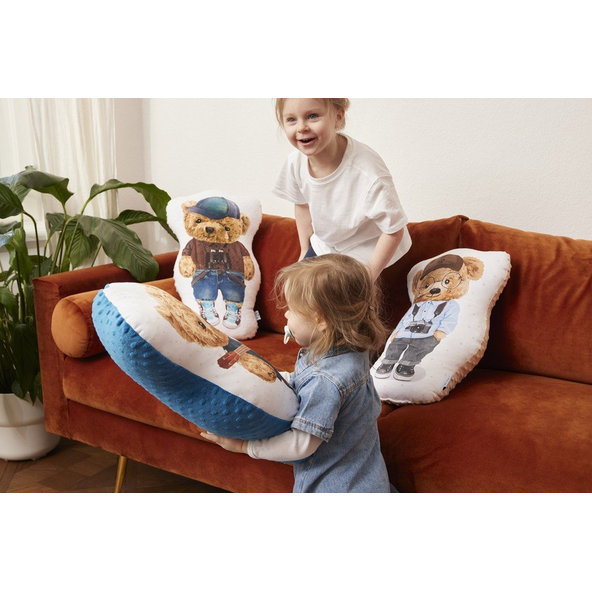 CEBA Vankúšik na maznanie 50 cm + Darček plagát 30 x 40 cm Fluffy Puffy Stu v balení