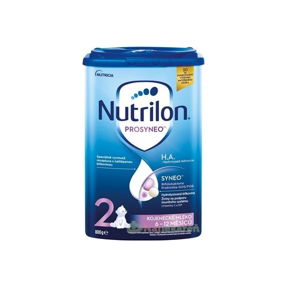 Nutrilon 2 PROSYNEO H.A. - Hydrolyzed Advance, dojčenské mlieko (6-12 m), 800g