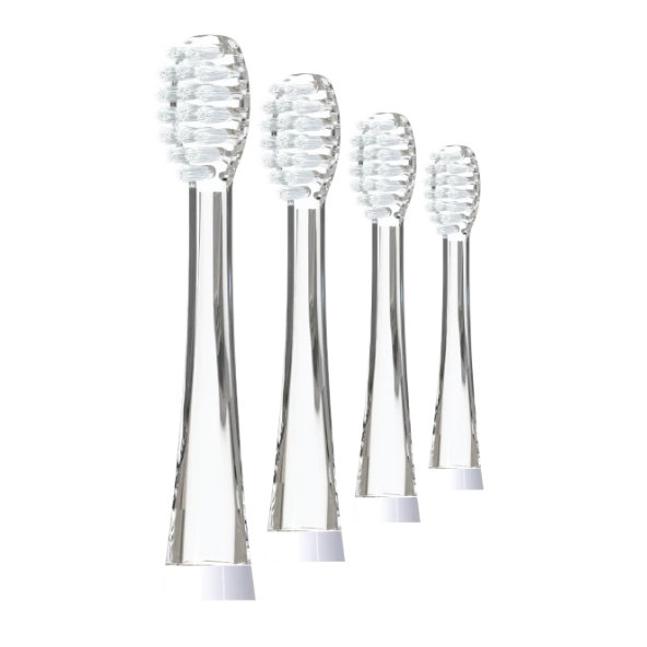 Bob a Bobek náhradné hlavice na detskú sonickú kefku od 18 mesiacov, 4 ks