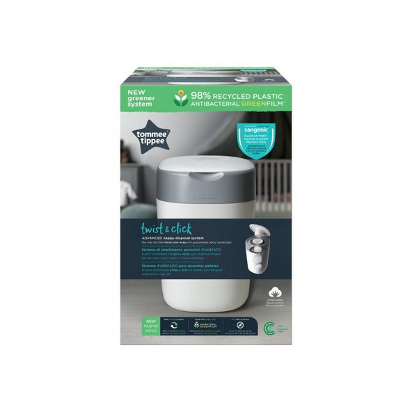 TOMMEE TIPPEE Koš na plienky Sangenic Twist & Click biely