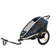 HAMAX Outback One - jednomiestny vozík za bicykel vr. ramená + kočíkovú set - Navy/White, polohov