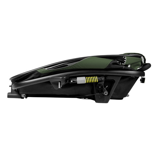 HAMAX Outback One - jednomiestny vozík za bicykel vr. ramená + kočíkovú set - Green/Black, polohov