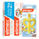 Elmex Detská sada BABY hryzadlo a kefka + 2× zubná pasta 50 ml