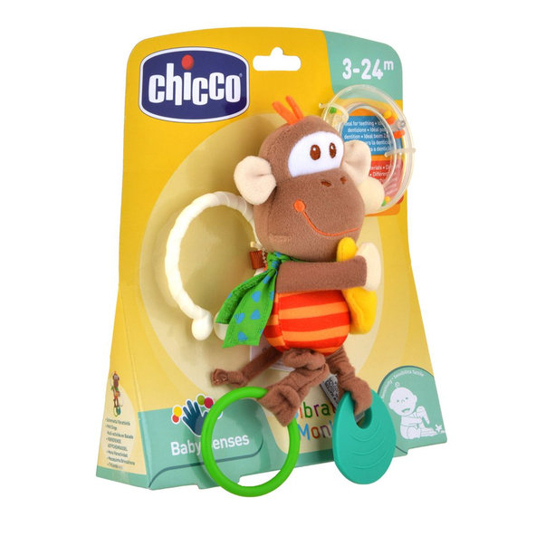 CHICCO Vibrujúca opica 3m+