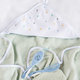 BABYONO Osuška s kapucí froté mint 100x100 cm