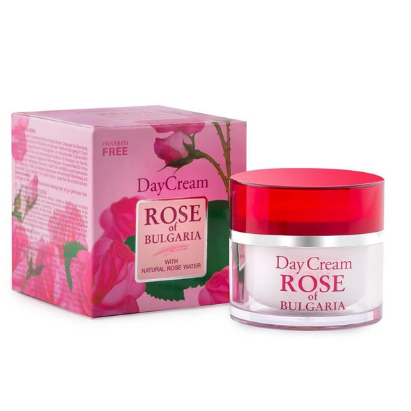 Darčekový set pre ženy - denný krém, mydlo, parfum - ROSE OIL OF BULGARIA