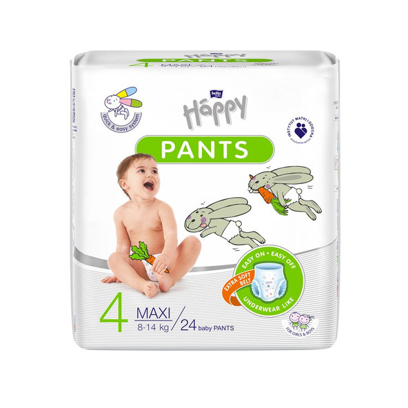 BELLA HAPPY Pants Maxi (8-14 kg) 24 ks – jednorazové plienky