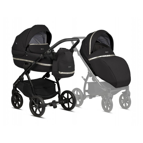 TUTIS Kočík kombinovaný UNO3+ 2v1 Black special edition