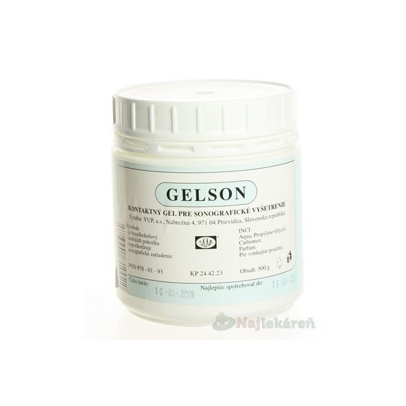 GELSON sonografický gél kontaktný  500g
