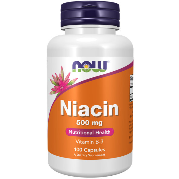 Niacín 500 mg - NOW Foods, 100tbl