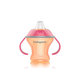 BABYONO Hrnček netečúci s mäkkým náustkom Natural Nursing 180 ml - oranžová