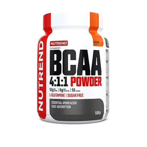 BCAA Mega Strong Powder - Nutrend, príchuť čerešňa, 500g