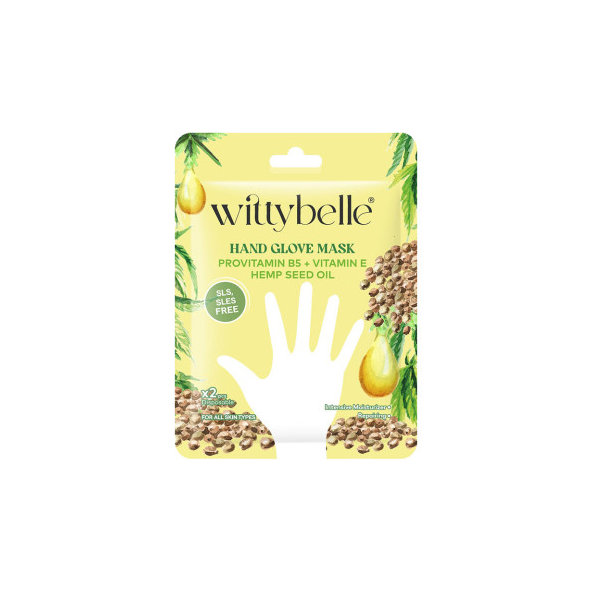 WittyBelle výživná maska na ruky v rukaviciach