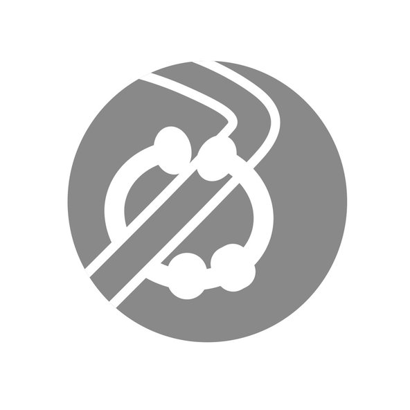 BABYONO Hryzačka silikónová krúžky 3 ks Link  3m+