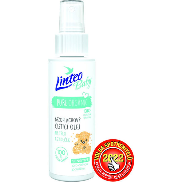 LINTEO BABY Detsky čistiaci olej na telo a zadoček Baby 100 ml