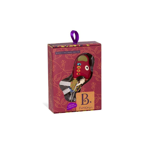 B.TOYS Kľúče k autu FunKeys červené