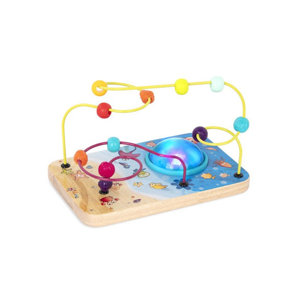 B.TOYS Labyrint s korálkami a svetielkami s hudbou