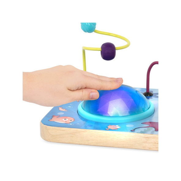 B.TOYS Labyrint s korálkami a svetielkami s hudbou