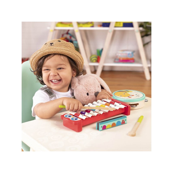 B.TOYS Nástroje hudobné drevené Mini Melody Band