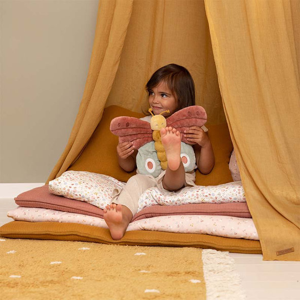 LITTLE DUTCH Hračka plyšová motýľ Kvety a motýle