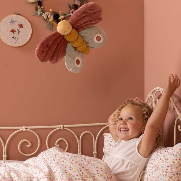 LITTLE DUTCH Hračka plyšová motýľ Kvety a motýle