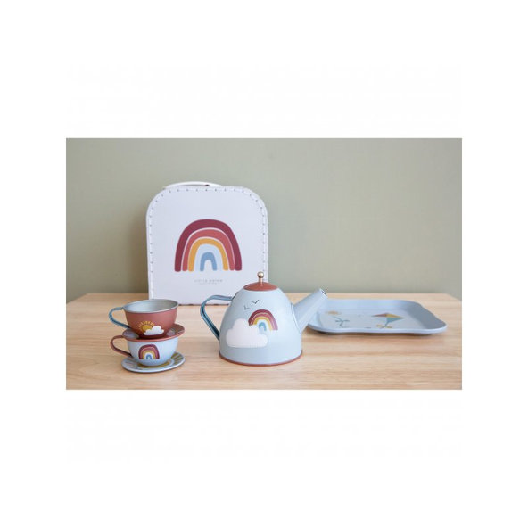 LITTLE DUTCH Set čajový v kufríku Pure & Nature