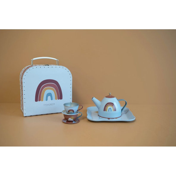 LITTLE DUTCH Set čajový v kufríku Pure & Nature