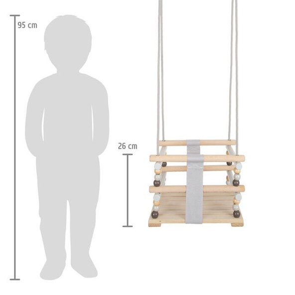 SMALL FOOT Hojdačka drevená škandinávska