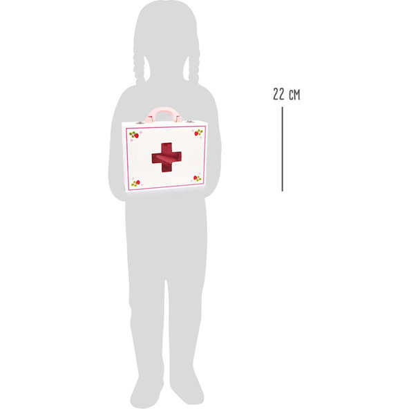 SMALL FOOT Kufrík detský drevený doktorandský Isabel